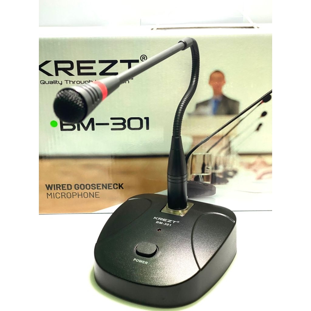 MIC PODIUM MIC MEJA MIC GOOSENECK - MIC  PODIUM BM 301 KREZT ORIGINAL MIC MEJA MIC PANGGILAN TANPA B