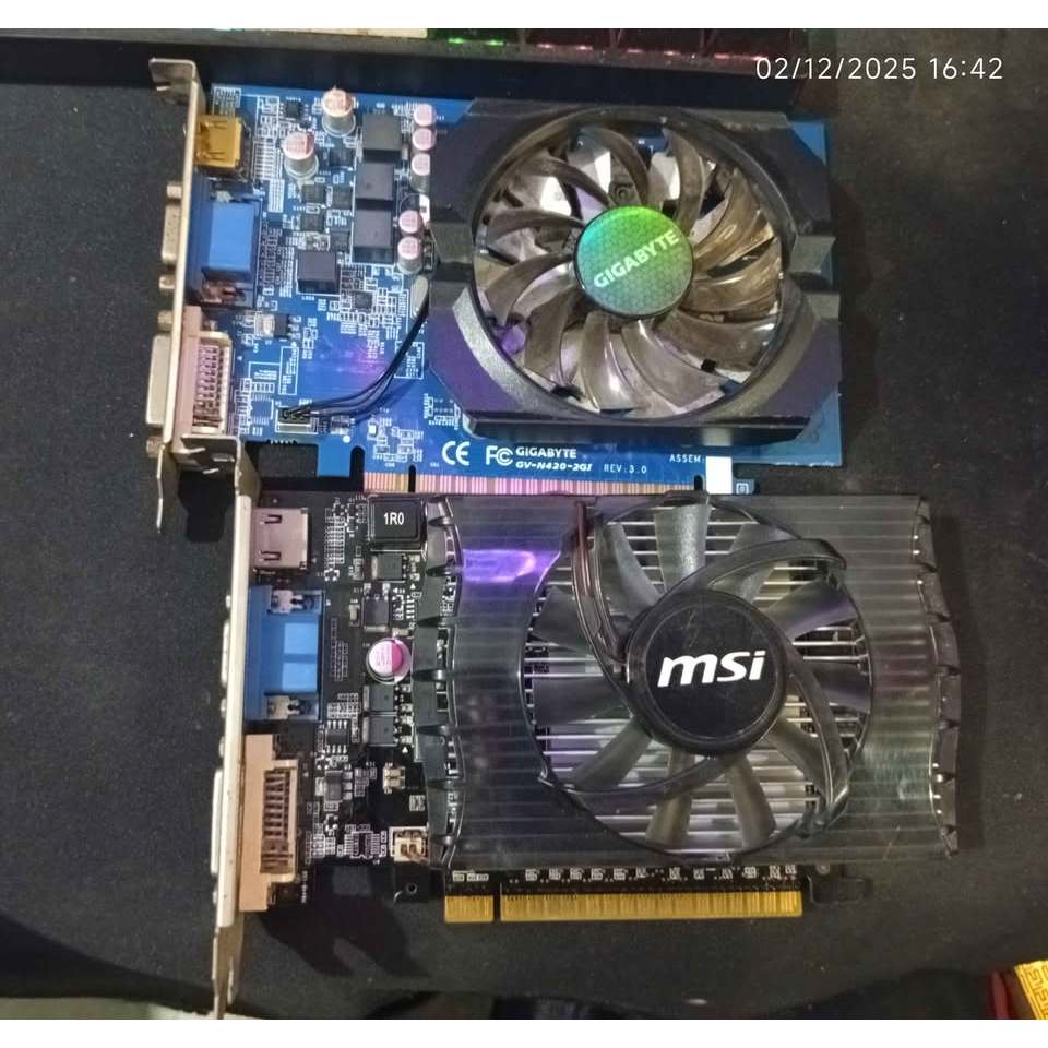 Vga gt 420 430 2gb 128bit ddr3 msi gigabyte