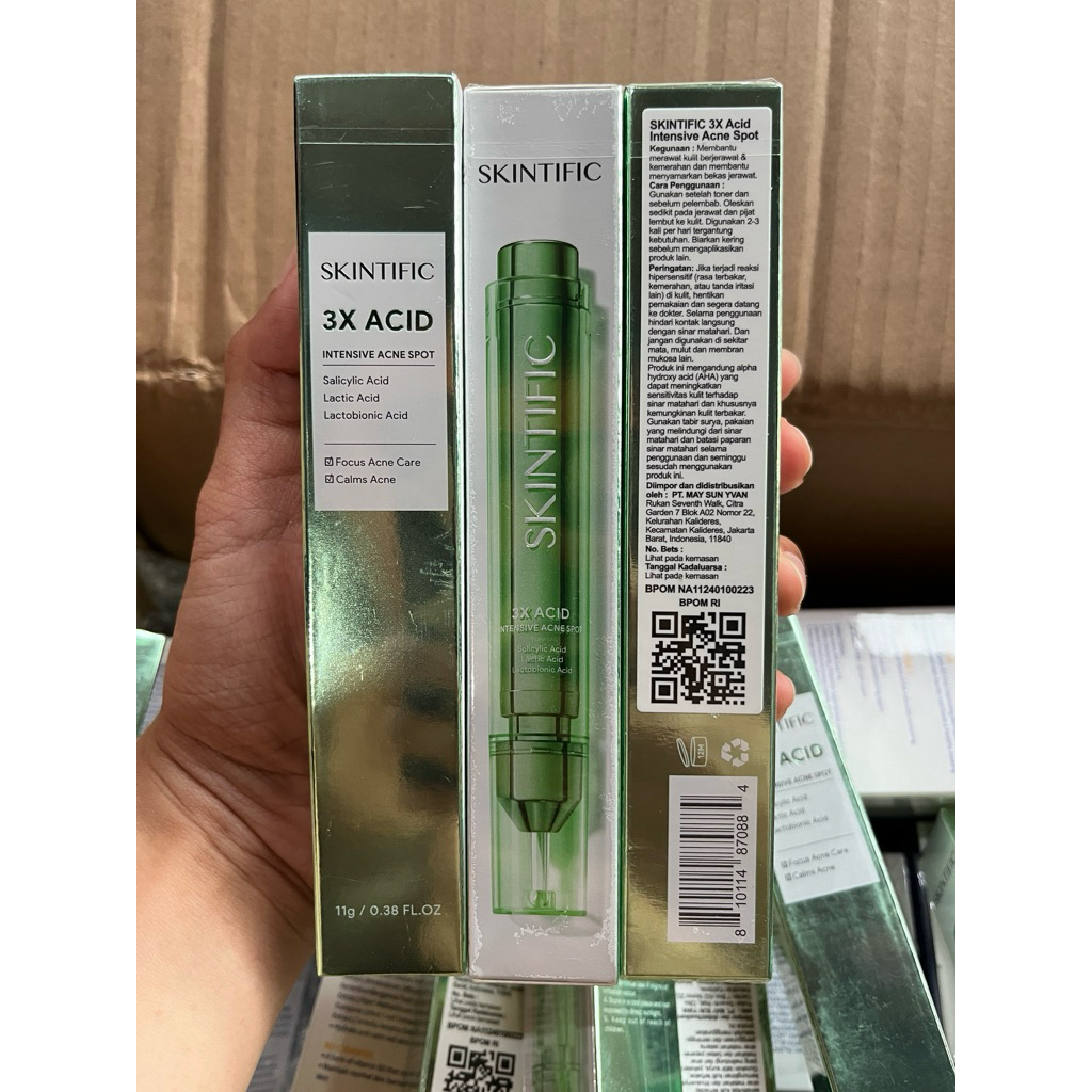 SKINTIFlC - 3X Acid Intensive Acne Spot Gel 11g | Acne Treatment Spot Gel Acne Spot Dark Spot Menyam