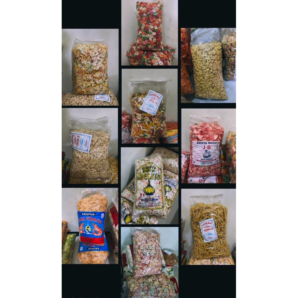 Aneka Kerupuk Seblak Mentah 1 Kg