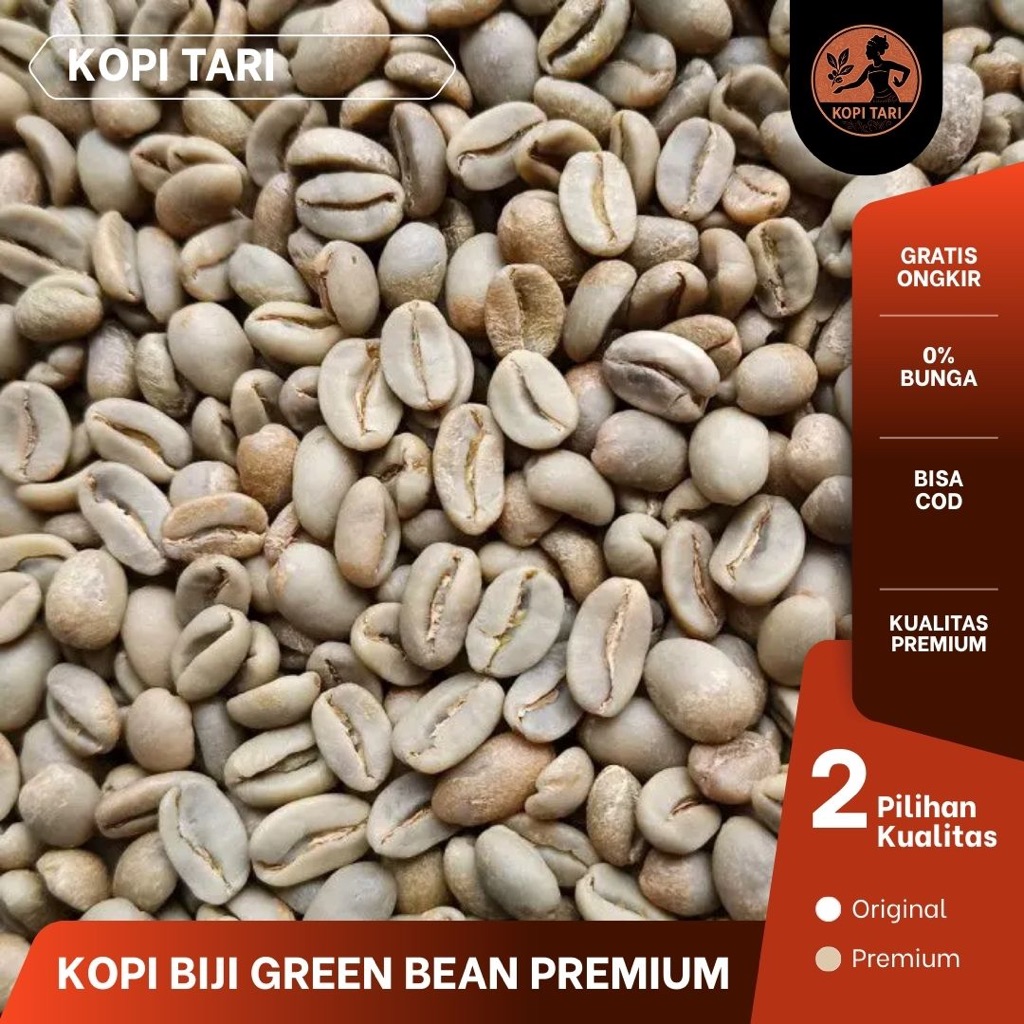 Kopi Premium Robusta Green Bean Asli Gunung Argopuro 1kg Ready Stock | kopi tari