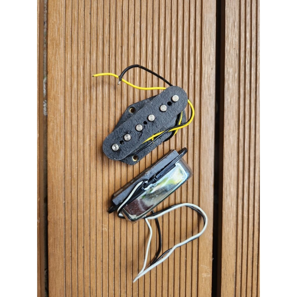 Pickup Gitar Telecaster Set Neck dan Bridge Ceramic Squier Fender