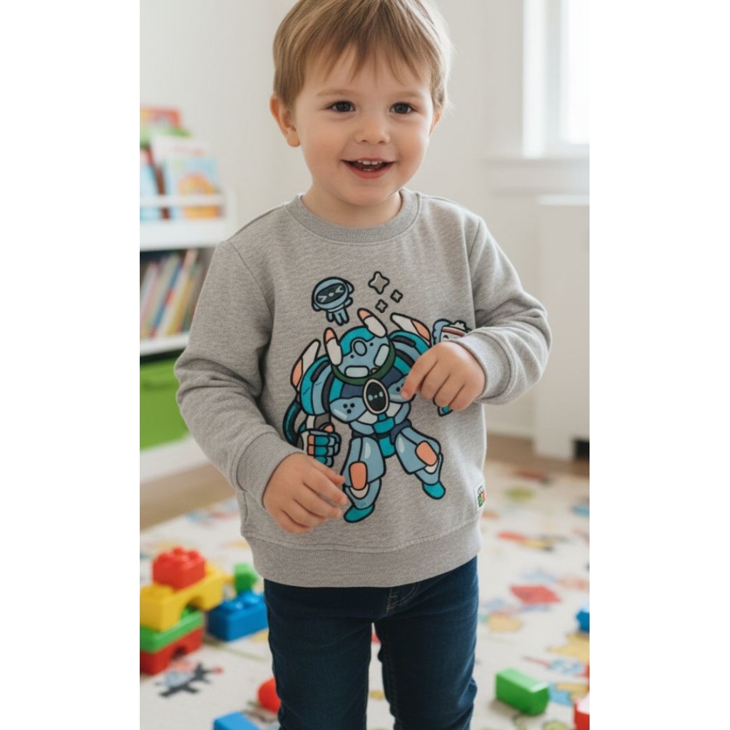 H&M Kids Sweater Gray Toca Life Preloved