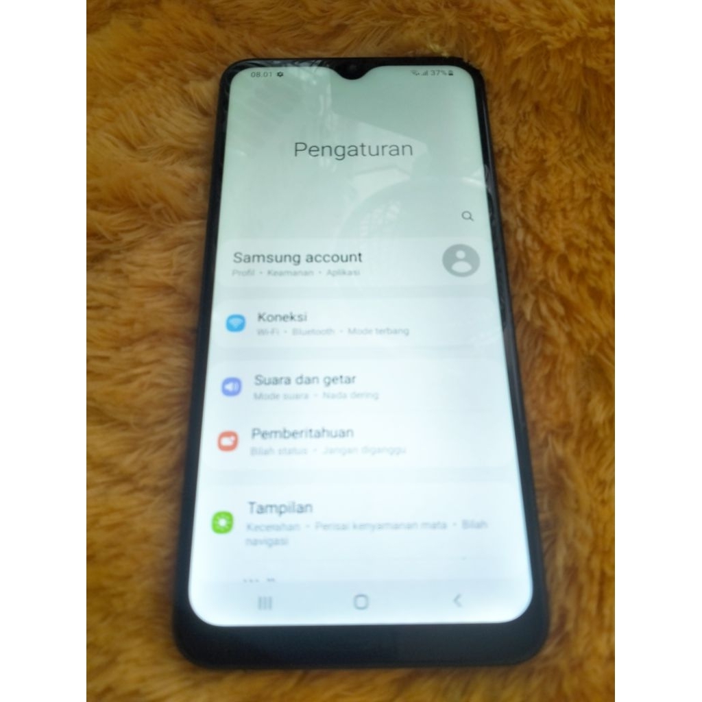 lcd touchscreen samsung a107f a10s copotan bawaan hp