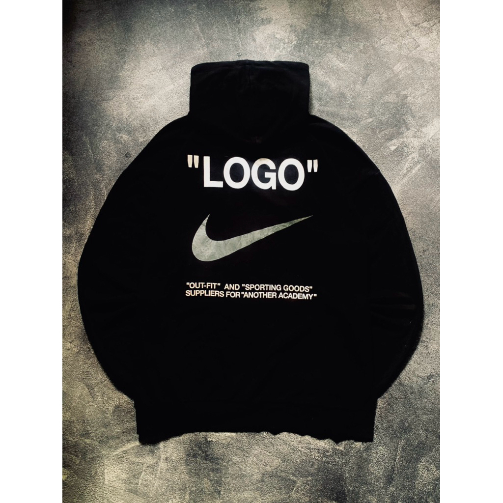 Hoodie Off White x Nike- Nyaman Dipakai, Lengan Panjang, Kupluk