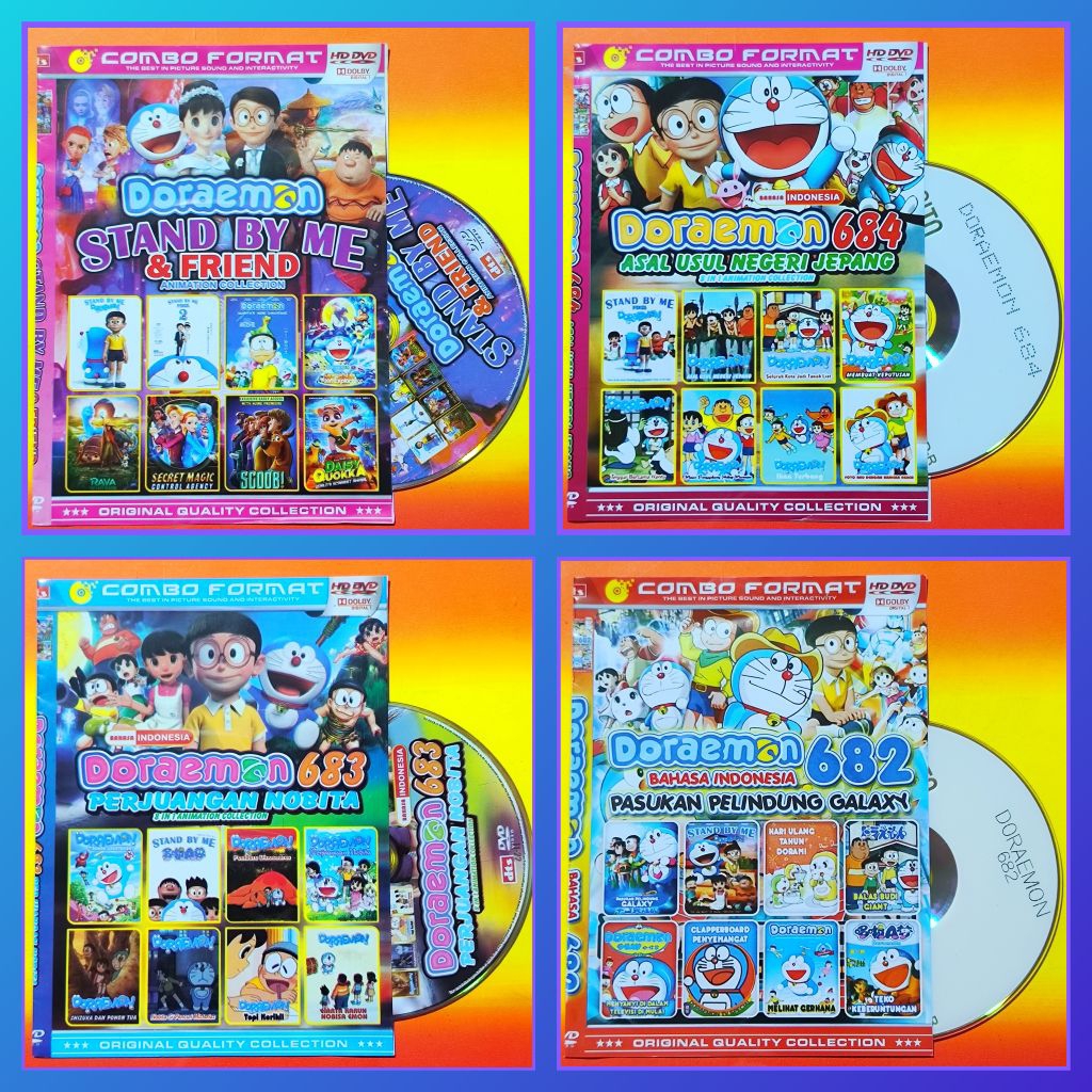 Kaset Film Kartun Anak Koleksi Doraemon Pilihan Lengkap Bahasa Indonesia