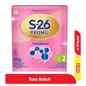 S-26 Promil Tahap 2 Susu Formula Bayi 6-12 Bulan 400 g