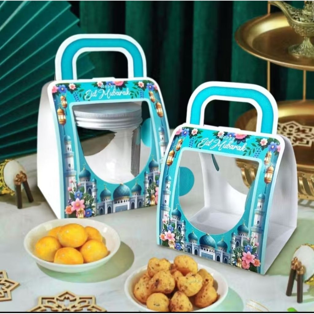 Box Lebaran Vida 8 | Box Lebaran Idul Fitri Box Hampers Lebaran Box untuk 1 toples 600 ml Box kue ke