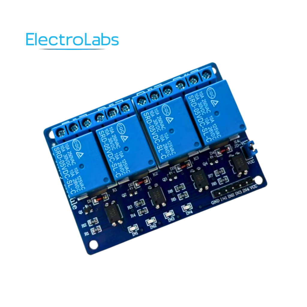 Relay Module 4 Channel 5V Relay Modul Isolated Low Trigger