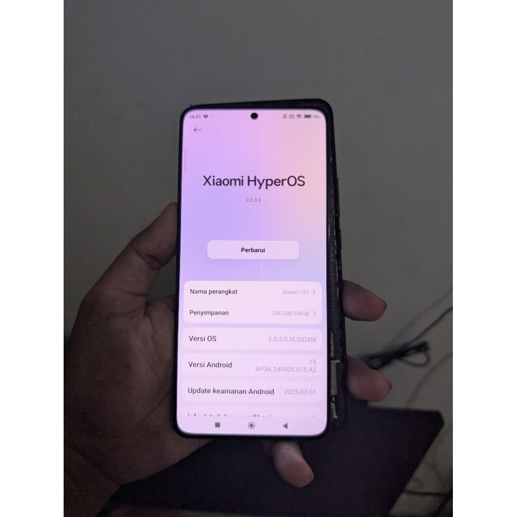 LCD Xiaomi 12T Original Copotan