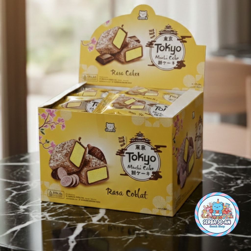 Tokyo Kue Sidore 1 Box Isi 20 Rasa Talas, Tiramisu, dan Coklat Mochi Cake Terbaik untuk Snack