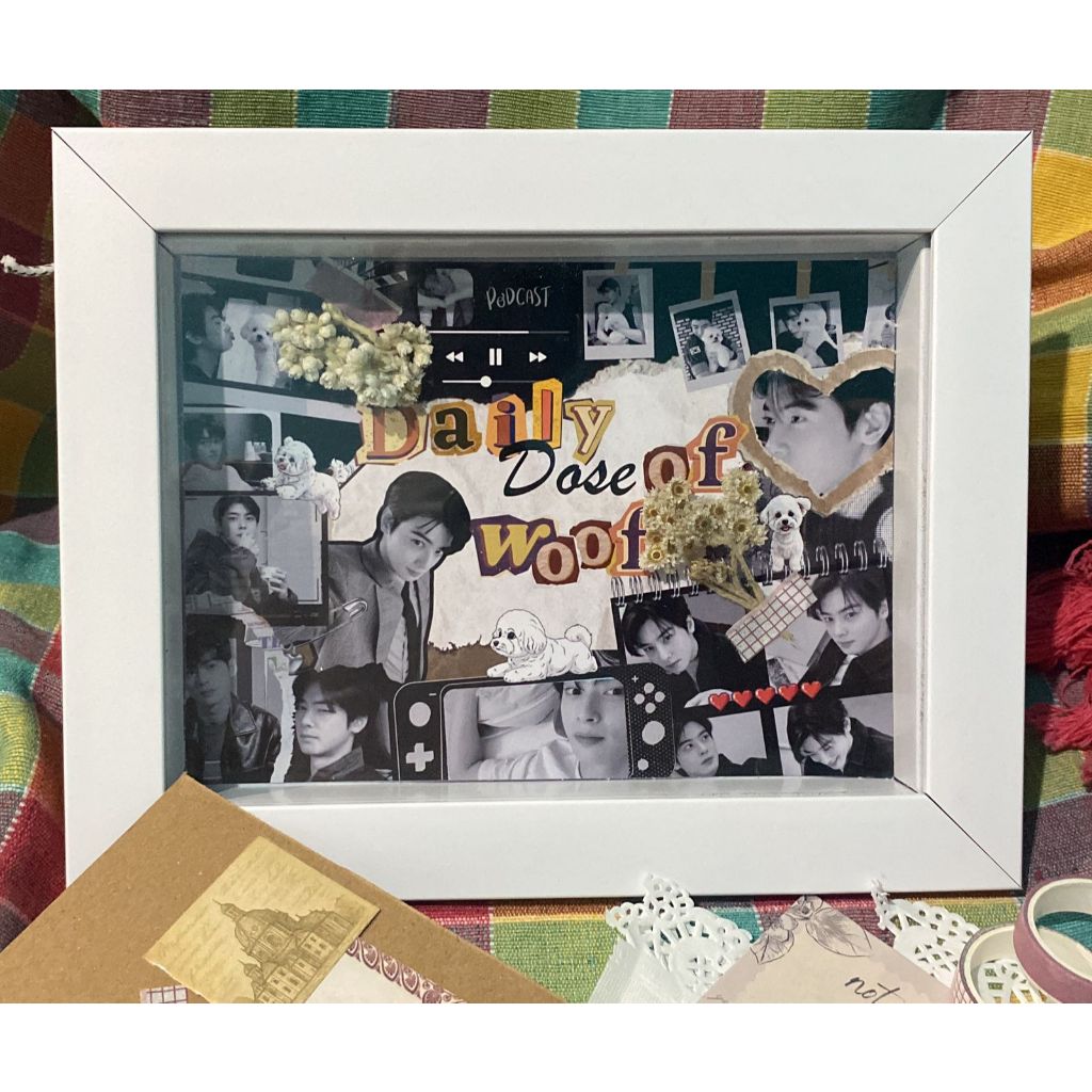 Custom foto – Scrap frame – Kado Unik –  Bingkai 5R 6R 8R  – Hiasan Kamar / Meja – Hadiah Bestie, Ha