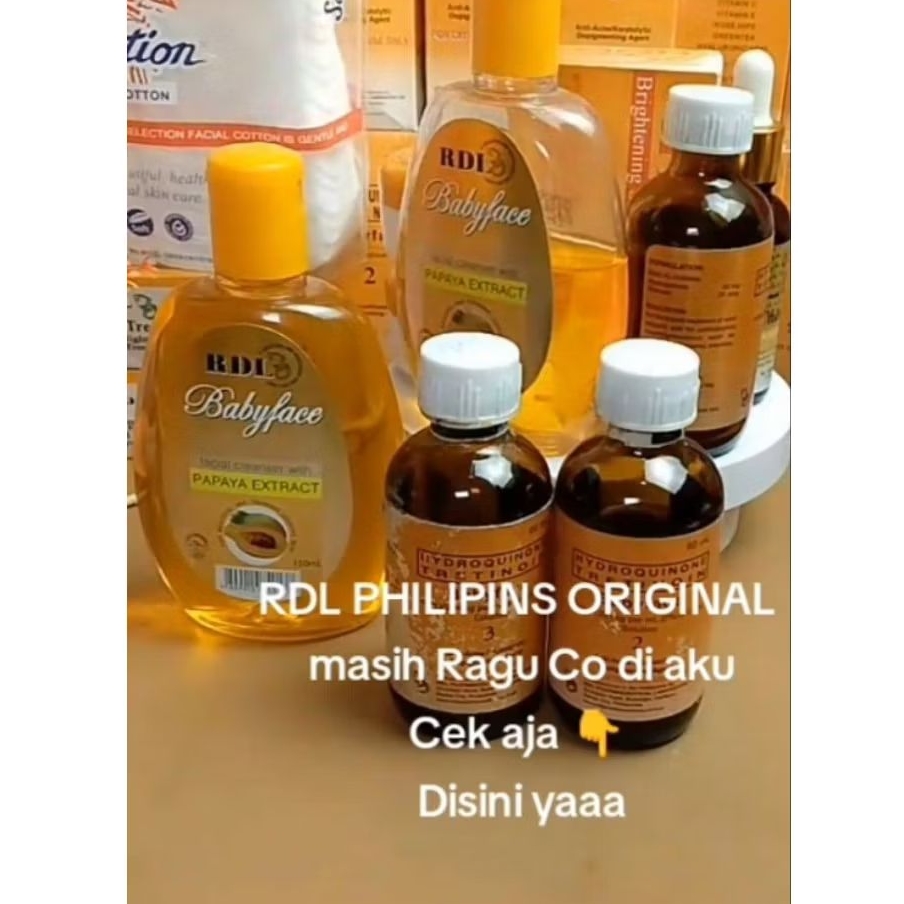 ((Bisa COD)) Toner Pembersih wajah RDL babyface nomor 3 Asli 100%