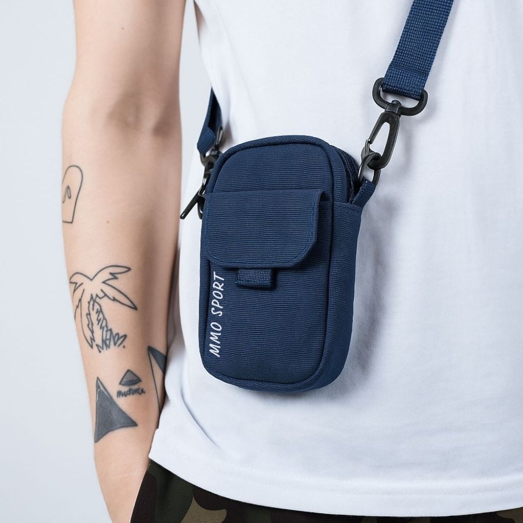 Tas Selempang Minibag MMO Pria - Tas Kecil Untuk HP Model Elastis & Kuat