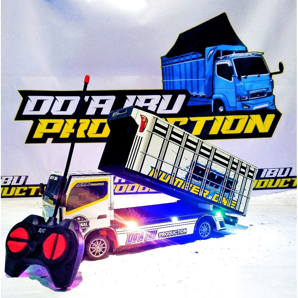 MOBILE MAINNAN ANAK MODEL DUM DAM MINIATUR TRUK OLENG REMOTE KONTROL BATRI BISA DI CAS.