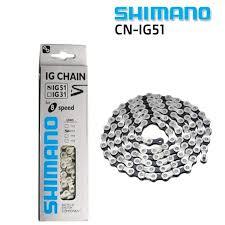 Rantai Sepeda 6 7 8 Speed Shimano CN-IG51 Warna Hitam Chrome