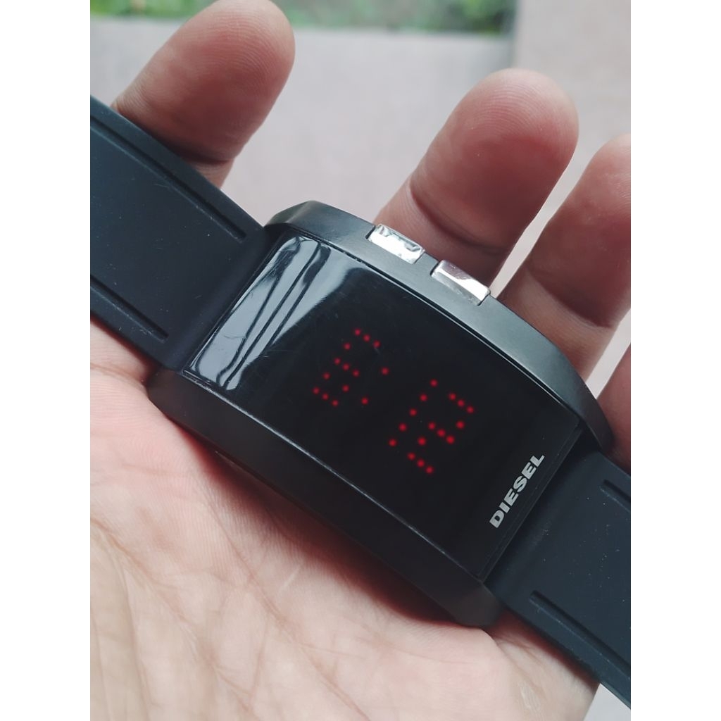 jam tangan digital led diesel original preloved/second/bekas