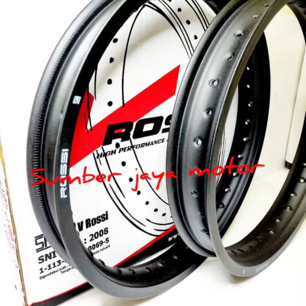 SEPASANG DEPAN DAN BELAKANG VELG ROSSI RING 18 RXKING 185+215 ORIGINAL ROSSI BESQUALITY