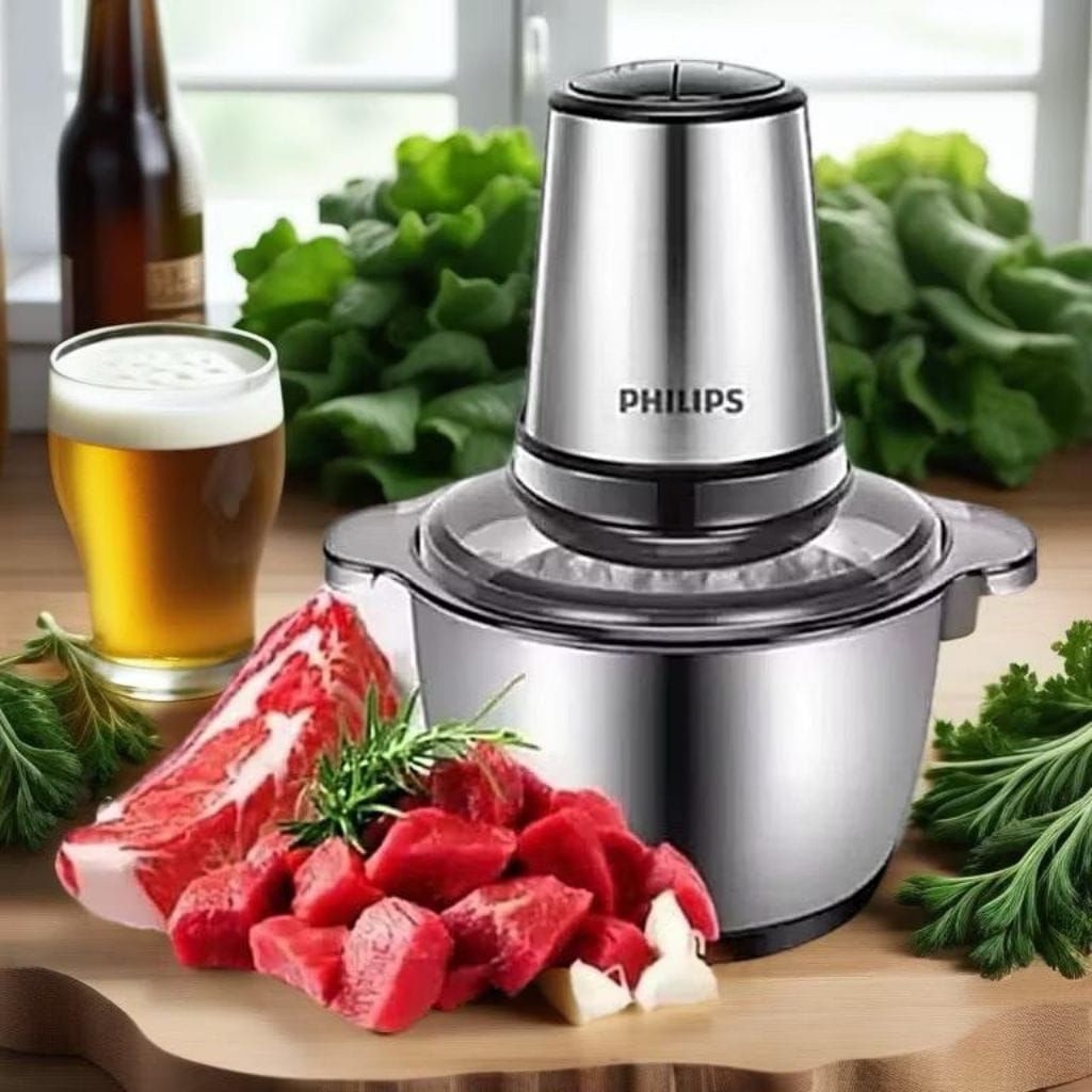 Chopper daging dan bumbu Philips