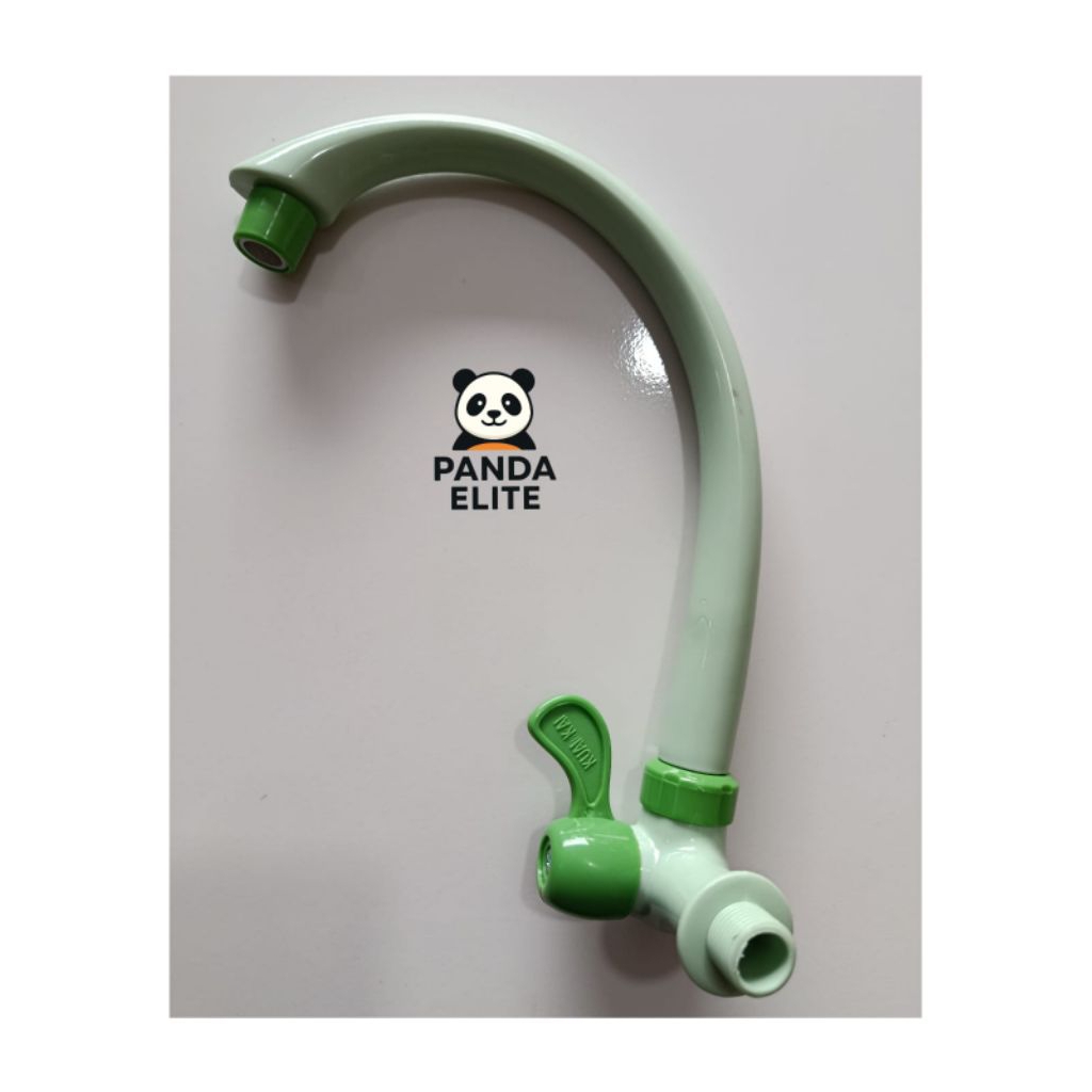 Kran Cucian Piring / Kran Sink Leher Angsa PVC – 4 Warna (Kuning, Hijau, Biru, Cream) | Kran Air Fle