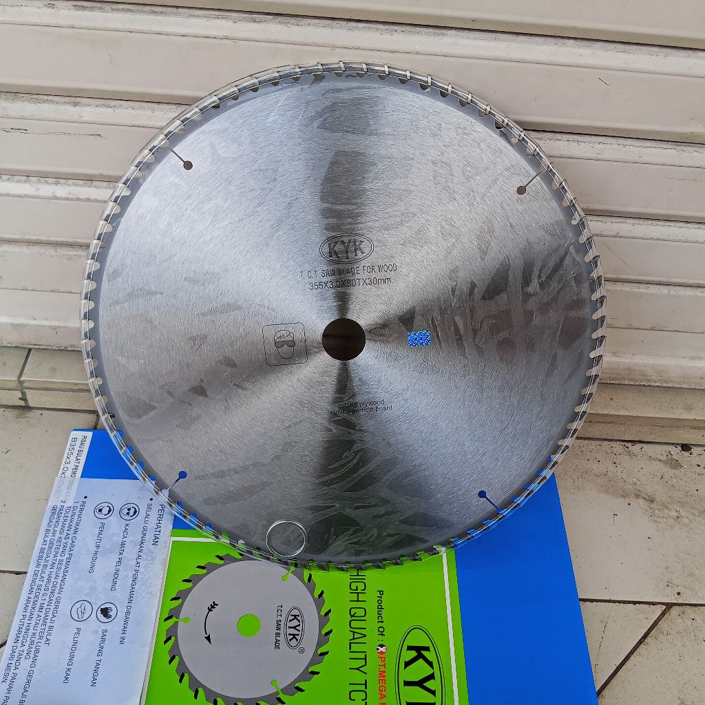 Mata Gergaji Potong Kayu KYK 14" (355 X 3,0 X 30) Mata Gergaji Potong Kayu