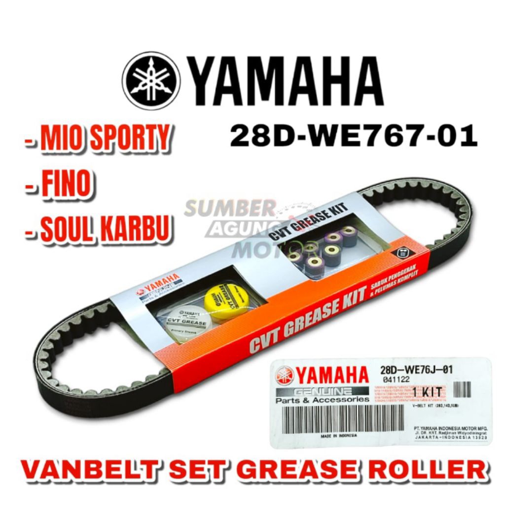 V BELT VANBELT KIT YAMAHA MIO SPORTY FINO MIO SOUL KARBU ORI YGP 28DWE76J0100