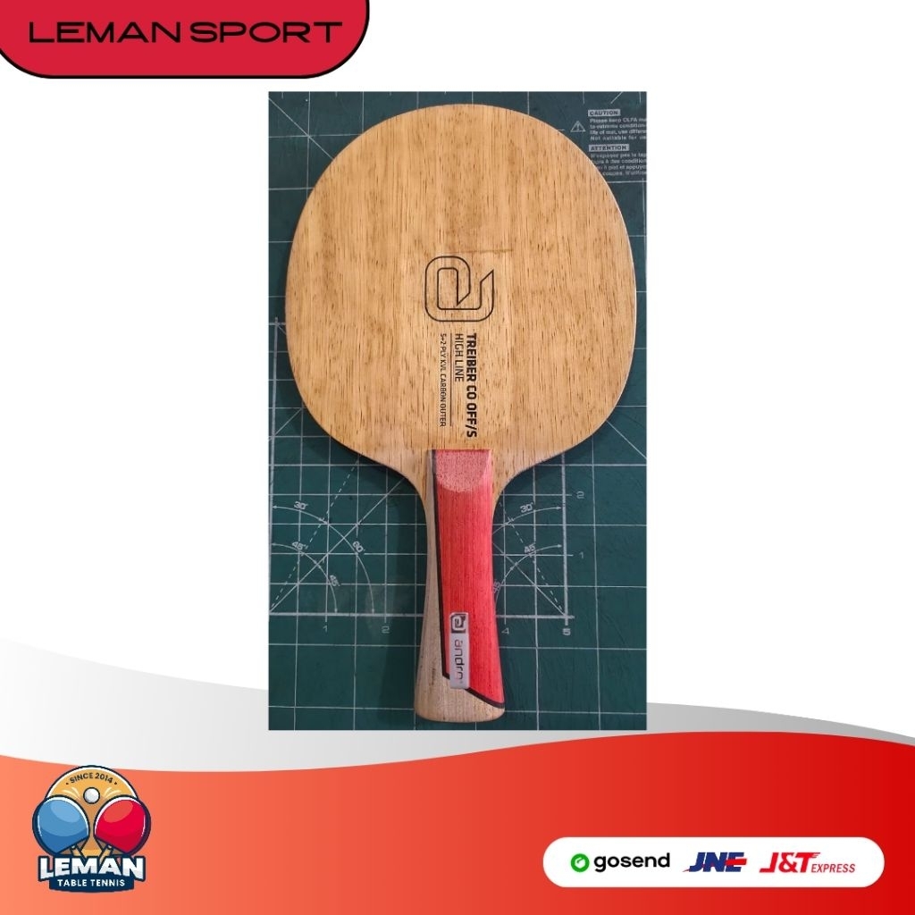 Kayu Andro Treiber CO OFF/S Handle FL / Bet Pingpong Tenis Meja (BEKAS)