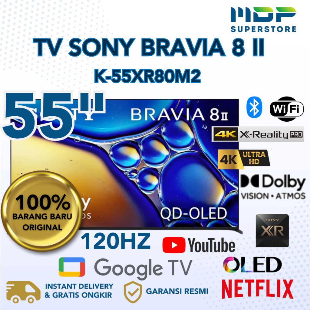 LED TV SONY 55" K-55XR80M2 ( GOOGLE TV/OLED/4K)