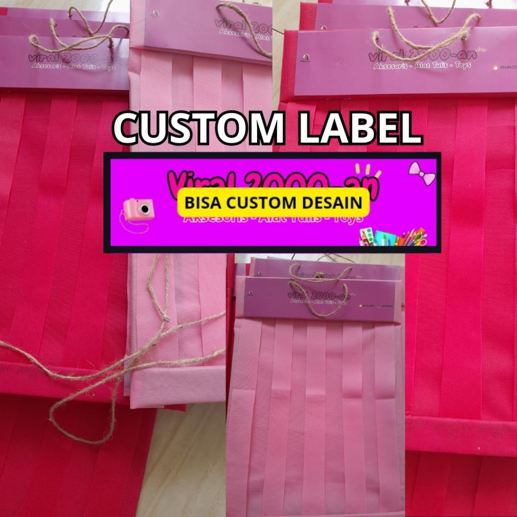Papan Renceng Label Custom Serba 2000an Papan Aksesoris Alat tulis Toys Makanan