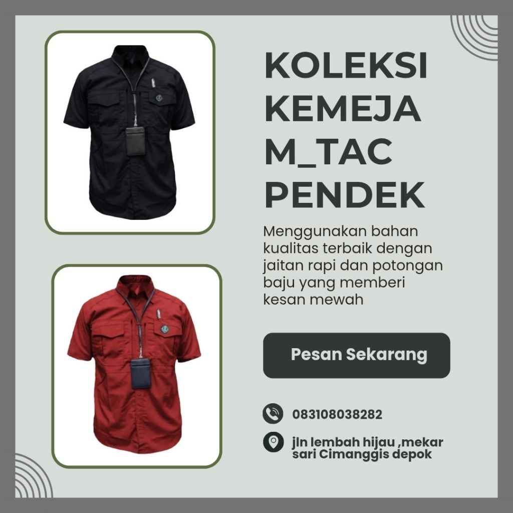 Kemeja m_tac pendek