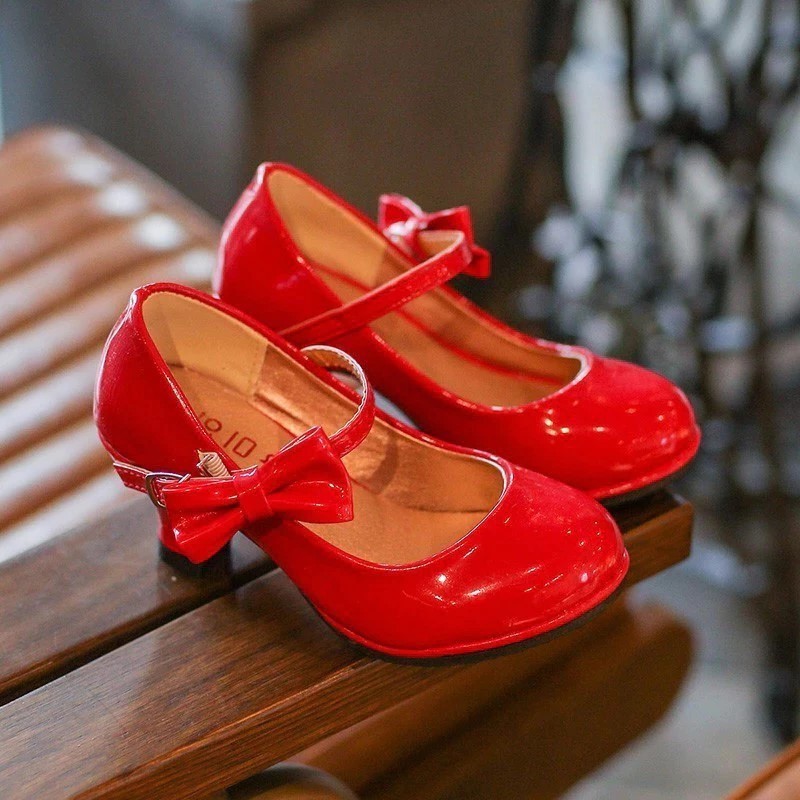 Heels Premium Hak Kecil Pita Cantik Mewah untuk Pesta / Sepatu Anak Cewek Cantik Model Heels Pita