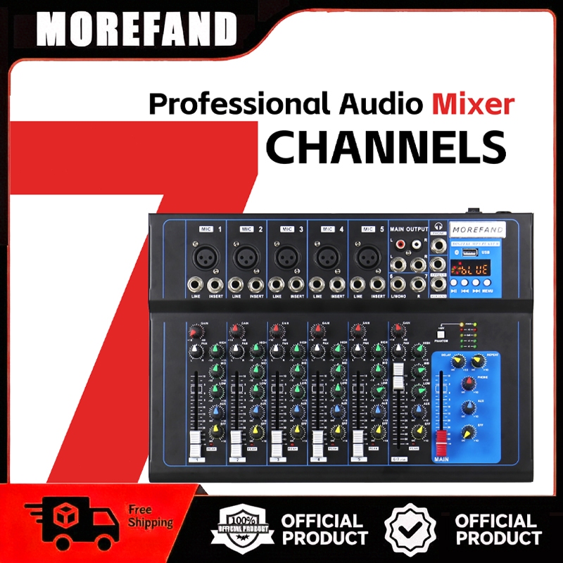 Professional MG04/MG07BT mixer audio 4 chanel 16DSP EQ termurah power Amplifier Bluetooth 48V phanto