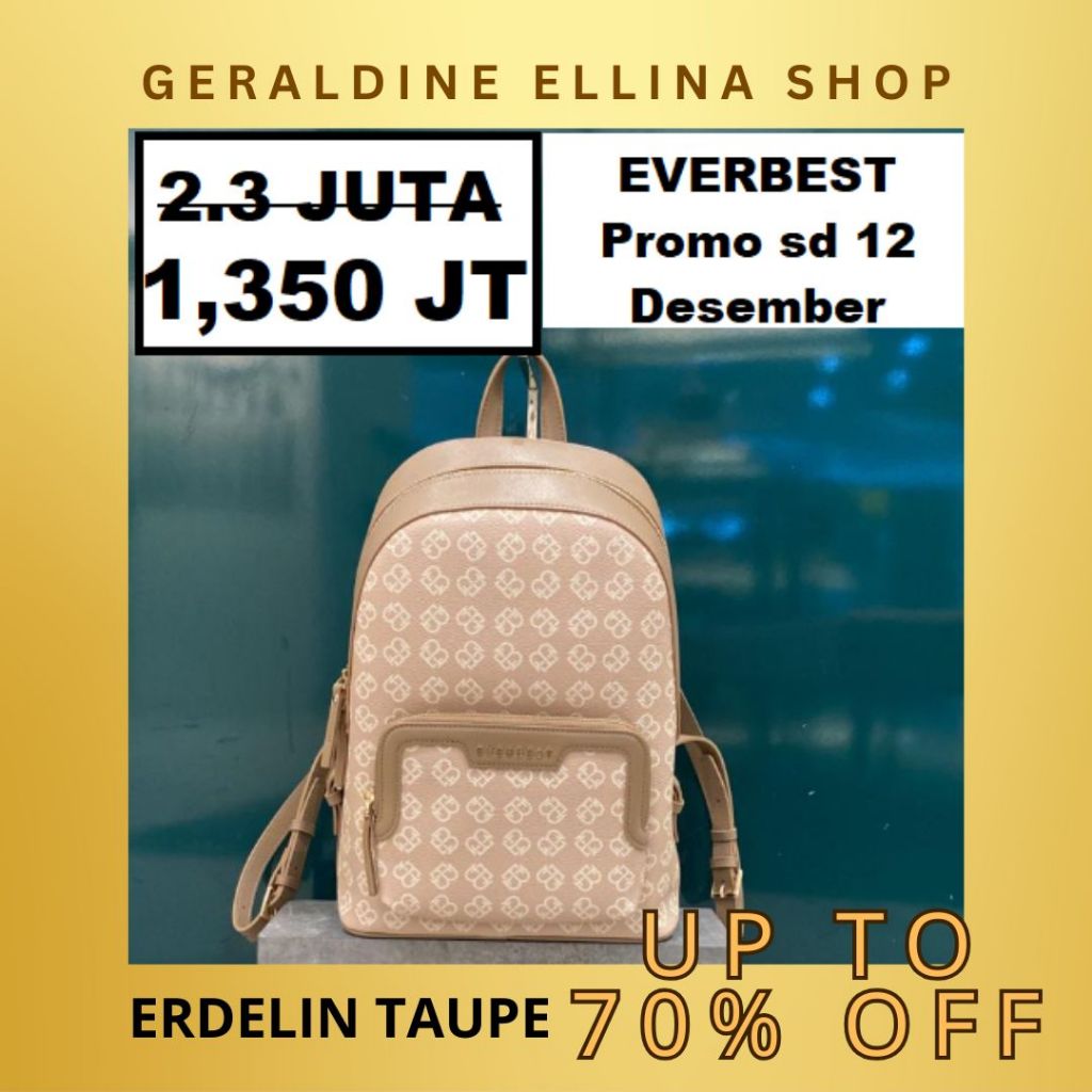 Tas ransel backpack Everbest wanita original sale seri ERDELIN