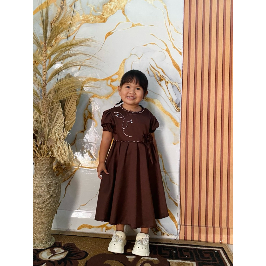 TERBARU NASYA Dress Gamis Anak-Anak Wanita Kekinian Mewah Cocok Untuk Kondangan Pesta UlangTahun Dan