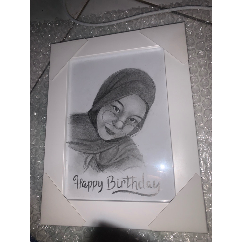 sketsa wajah jasa gambar wajah pensil hitam putih