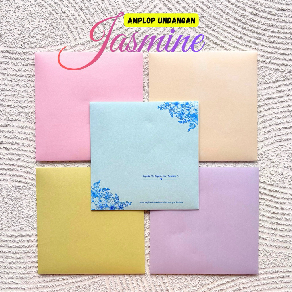amplop jasmine - amplop undangan - amp