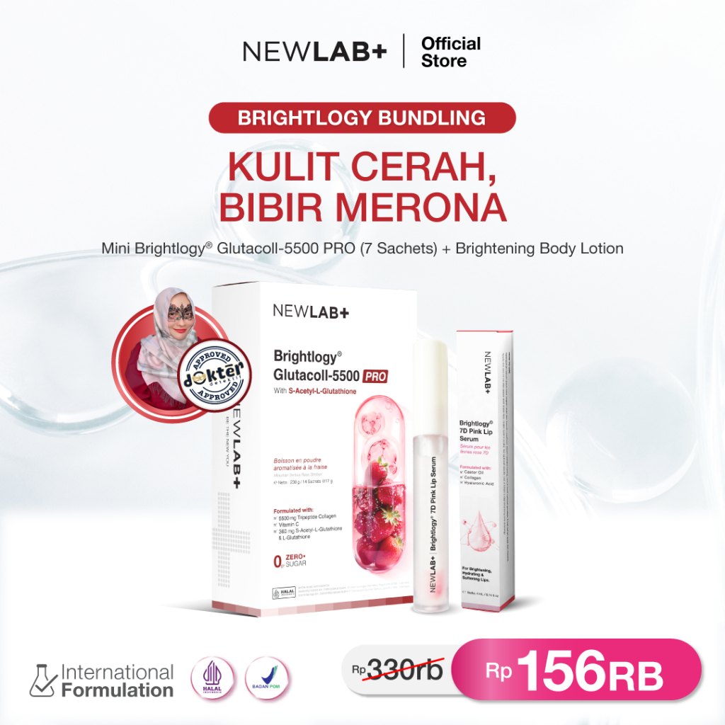 [PAKET 100RB]  NEWLAB Special Bundling Lip Serum | Lip Care untuk Bibir Gelap | Serum Bibir Mencerah