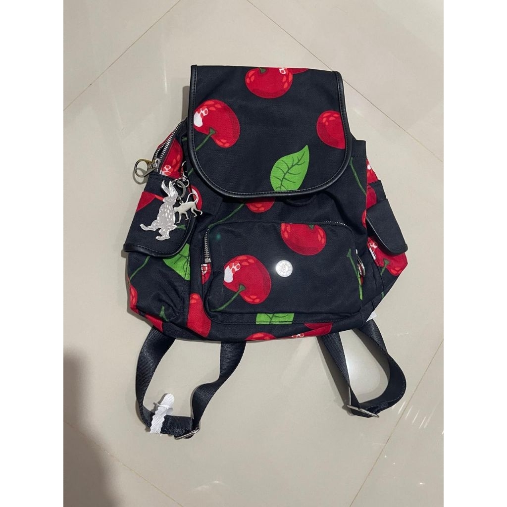tas ransel kipling motif cherry