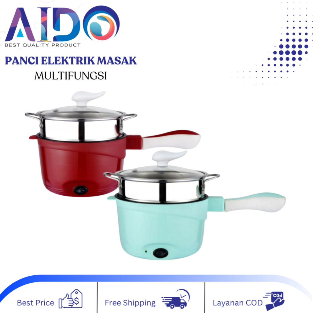 Panci Elektrik panci listrik panci travel panci portable alat masak elektrik panci listrik travel