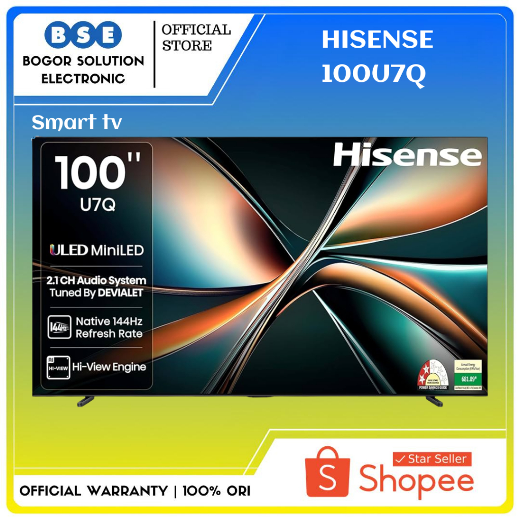 Hisense 100U7 Mini LED Pro Hisense 100U7Q 4K UHD U7Q VIDAA Smart TV 100 Inch Hisense 100U7Q