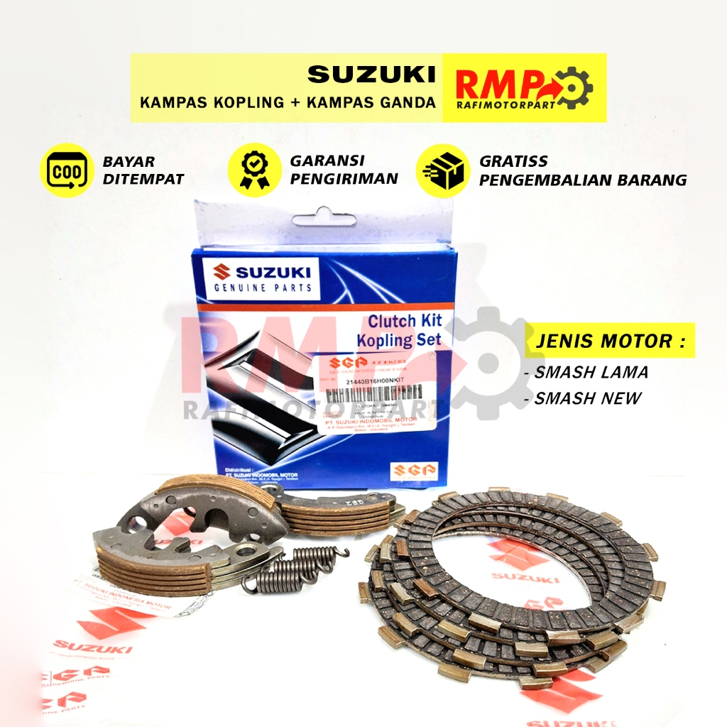 KAMPAS KOPLING + KAMPAS GANDA SMASH LAMA SMASH NEW