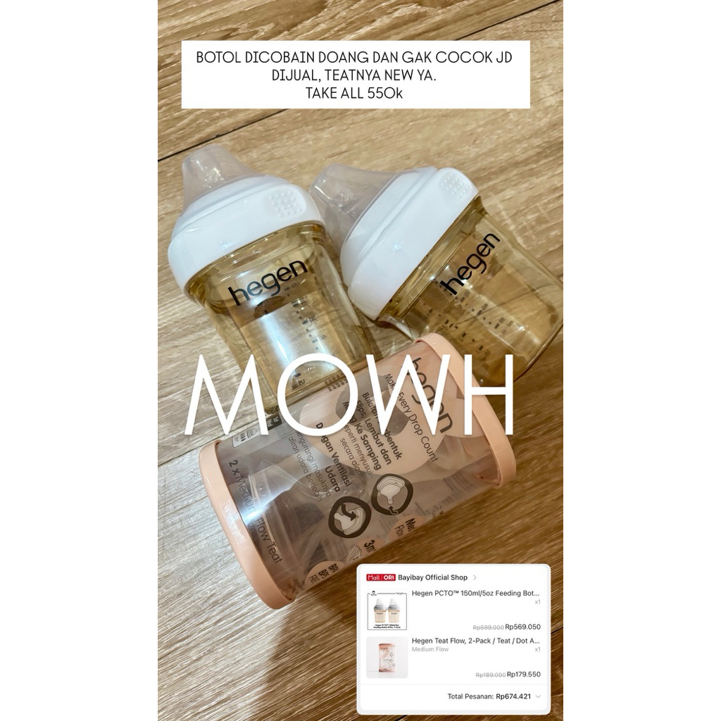 Preloved Botol Hegen