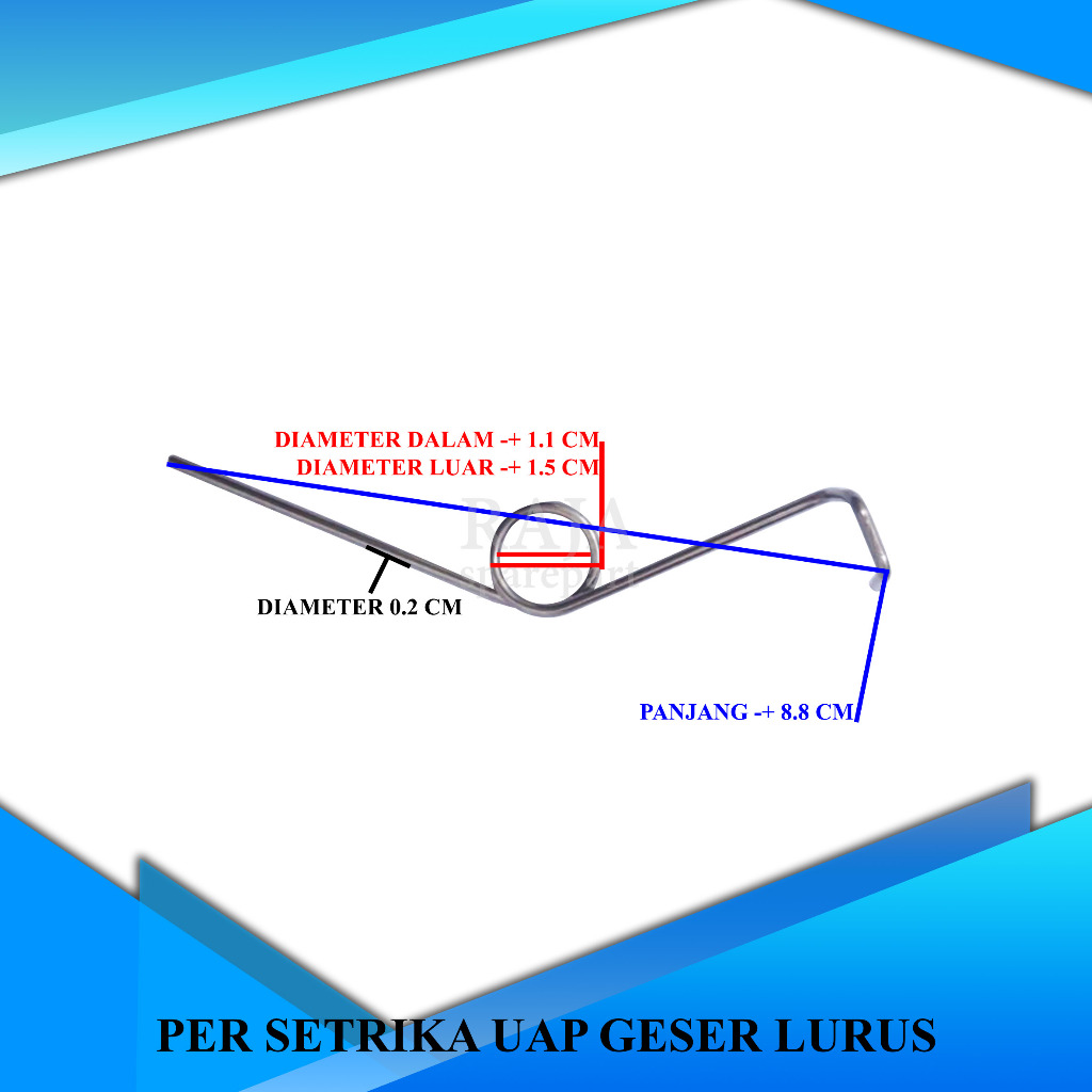 PER PEGAS PENCETAN SETRIKA UAP / PER SPRING / PER SETRIKA UAP GESER LURUS (PSL-1)