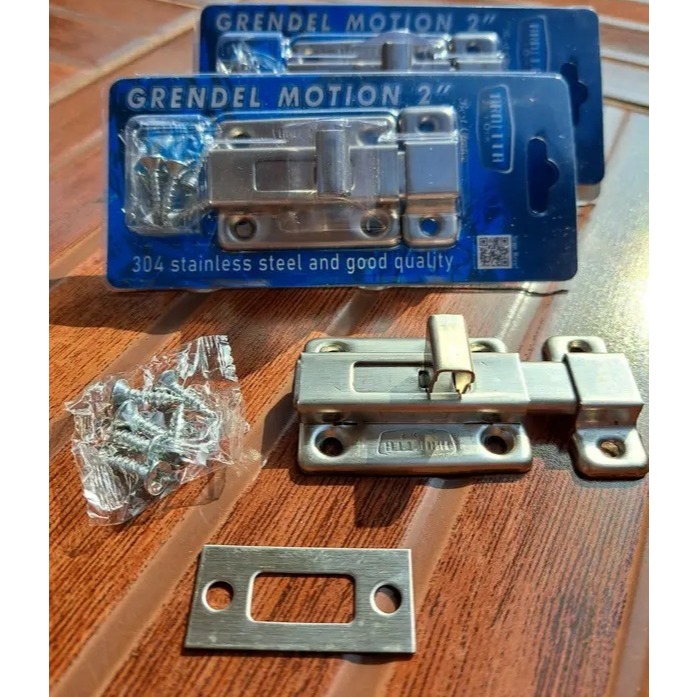 SLOT GRENDEL STAINLESS EPIC/DEA/ARNETTA MOTION 2IN //  KUNCI SLOT PINTU 2IN