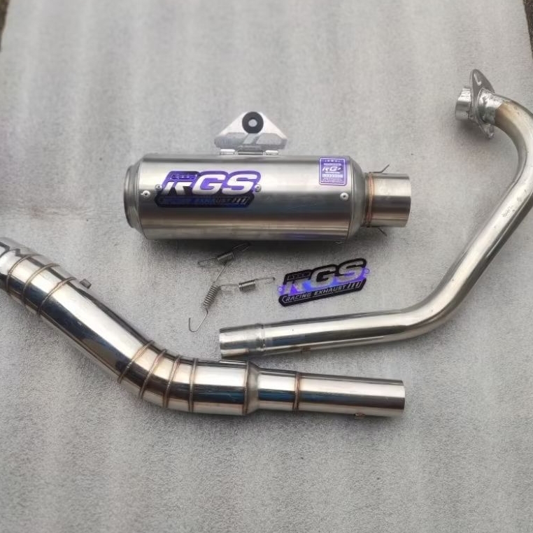 knalpot racing original RGS type dos gp1 PNP motor satria Fu Vixion Jupiter MX CBR mp gl cb dll