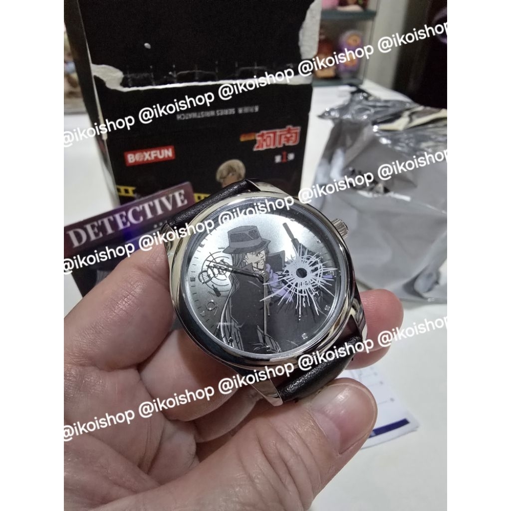 READY STOCK jam tangan conan boxfun blindbox pilihan detective Gin blind box jam tangan detective co
