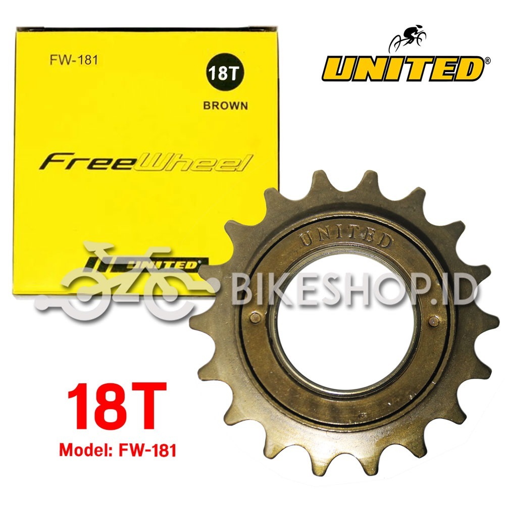 Gir Belakang Sepeda 18T UNITED Single Speed BMX Lipat