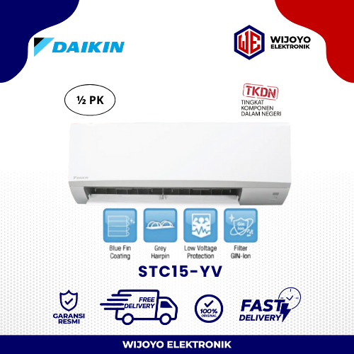 Ac Daikin Split 1/2PK FTC15 MADE IN THAILAND