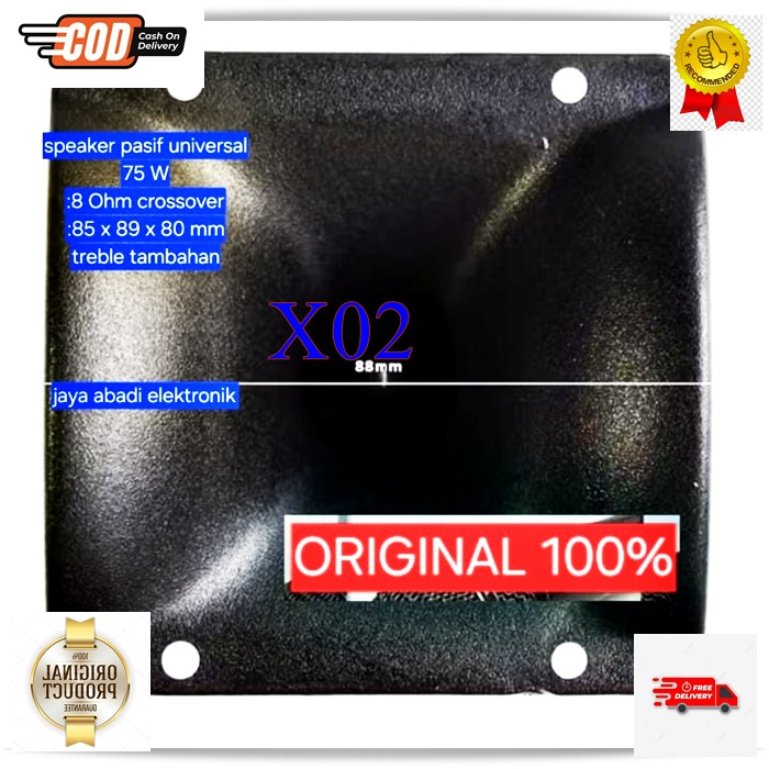 X02 SPEAKER ORI 100% AUDAX TWEETER SUARA JERNIH KOMPONEN UNIVERSAL MULTI 150W SPEAKER TAMBAHAN MOBIL