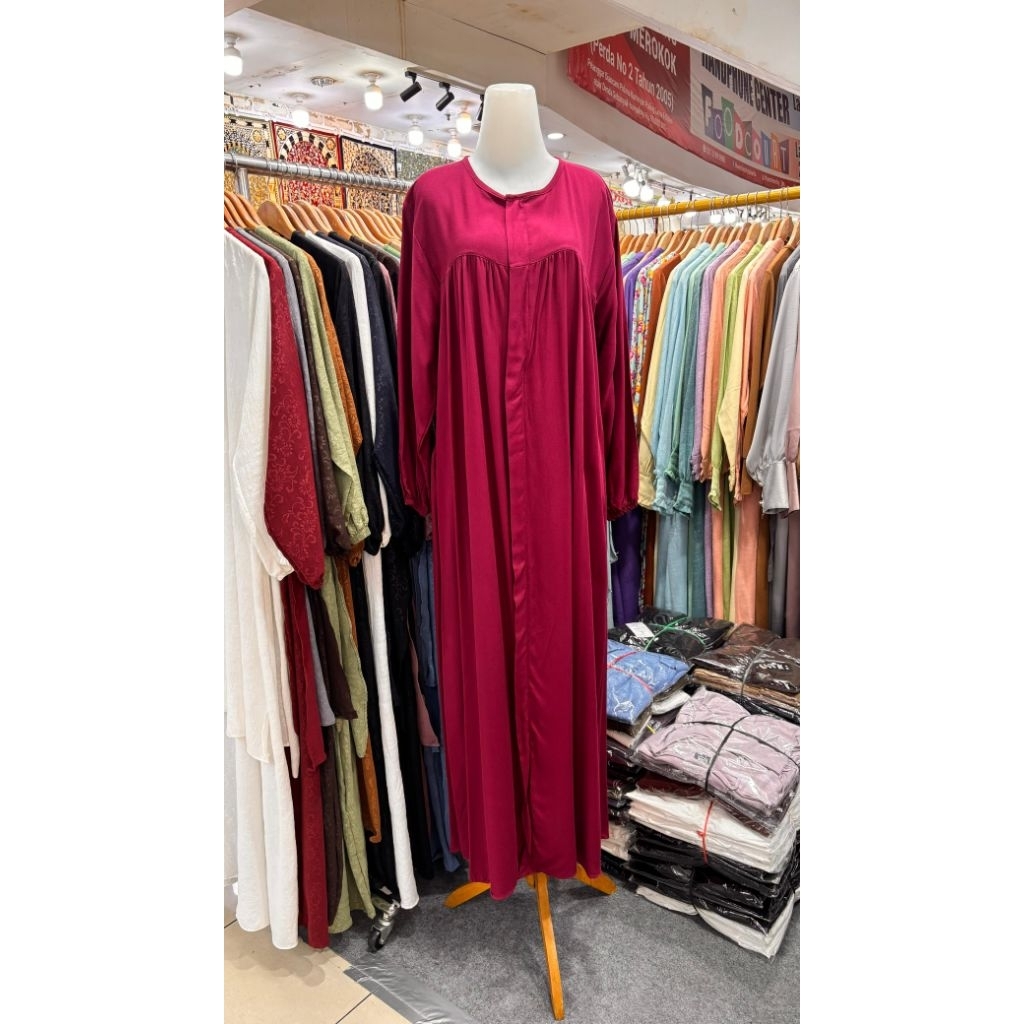 gamis rayon twil premium jumbo LD 120cm / gamis busui / gamis kekinian / gamis hajji dan umroh  / ga